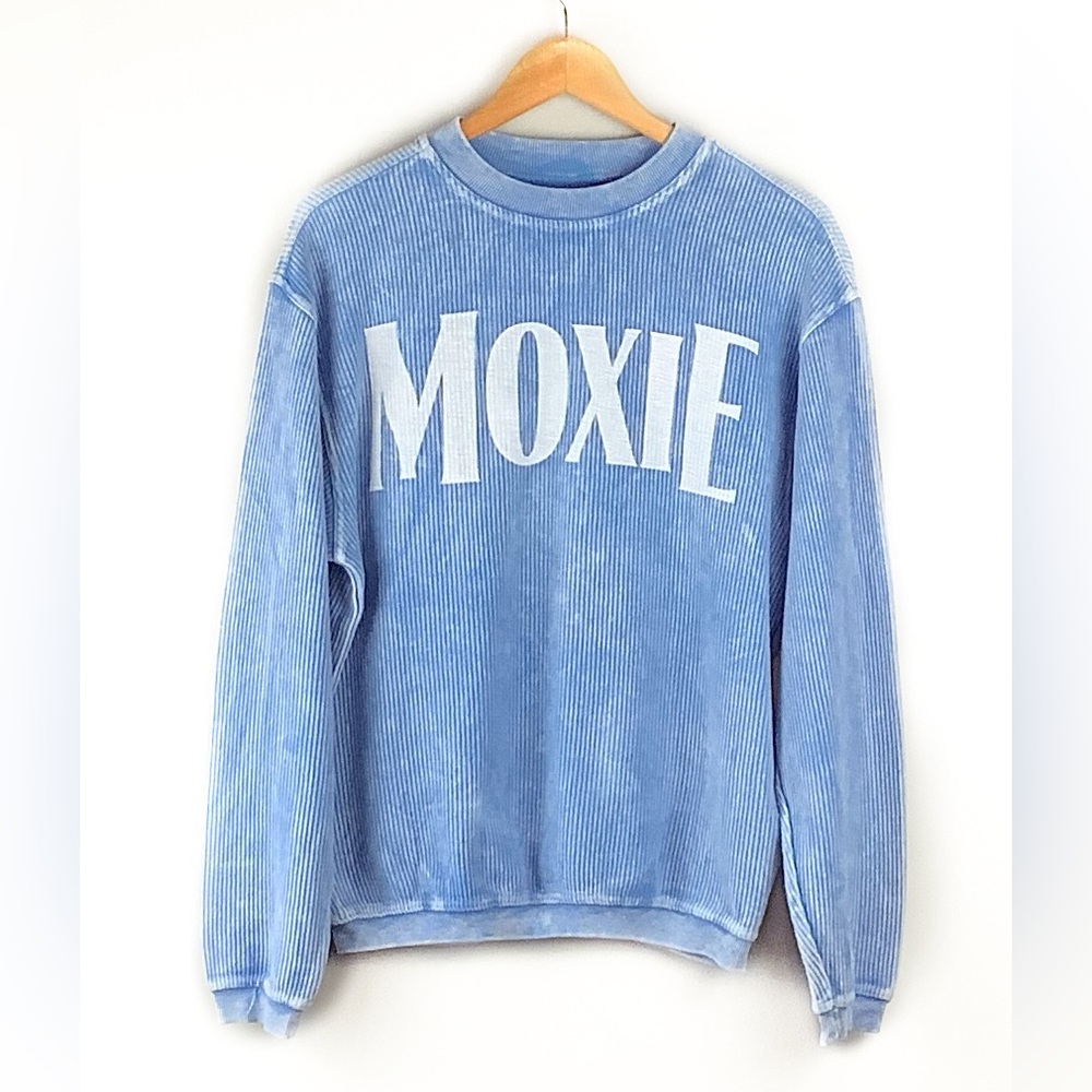 Corded Crew Ribbed Moxie Crew Sweater Size XS
